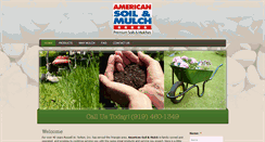 Desktop Screenshot of americansoilandmulch.com